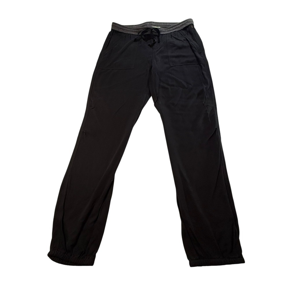 Roxy Black Jogger Pants Women's Large Athleisure Travel Casual Elastic‎ Waist